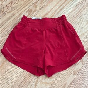 Lululemon Athletica Red Athletic Shorts Lightweight Performance